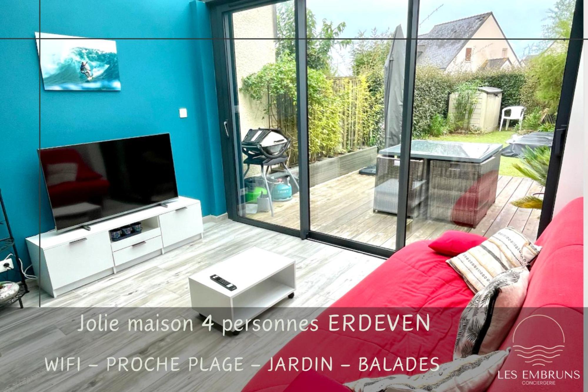 Jolie Petite Maison A 500M De La Plage D'Erdeven Zewnętrze zdjęcie